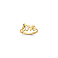 "Love" Script Font Ring (14K) main - Popular Jewelry - New York