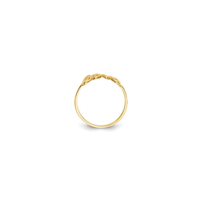 "Love" Script Font Ring (14K) setting - Popular Jewelry - New York