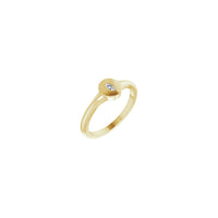 Кольцо с печаткой Marquise Diamond Bezel желтого цвета (14K), диагональ - Popular Jewelry - Нью-Йорк