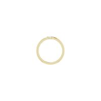 Vista de configuració de l'anell solitari apilable de marquesa de diamants de color groc (14K) - Popular Jewelry - Nova York
