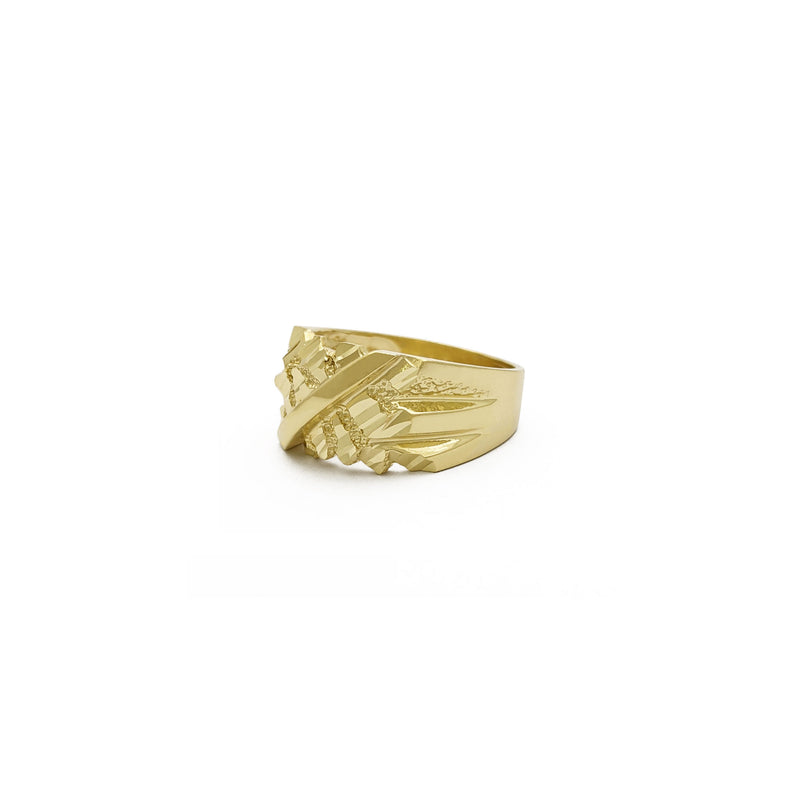 Nugget Fissure Ring (14K) side 1 - Popular Jewelry - New York