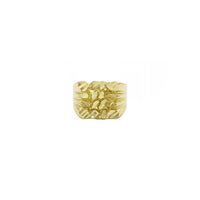 Nugget Signet Ring (14K) frontal - Popular Jewelry - New York