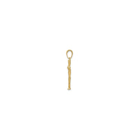 Nut Cracker Pendant (14K) side - Popular Jewelry - New York