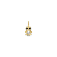 Owl Bezel Pendant (14K) back - Popular Jewelry - New York