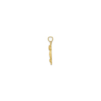 Pendentif hibou (14K) côté - Popular Jewelry - New York
