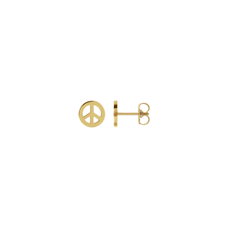 Peace Symbol Stud Earrings
