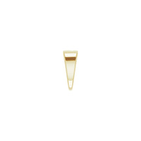 Pierced Cross Ring yellow (14K) side - Popular Jewelry - New York