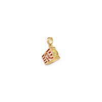 Popcorn Pendant (14K) diagonal - Popular Jewelry - New York
