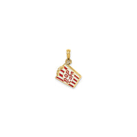 Popcorn Pendant (14K) reverse - Popular Jewelry - New York