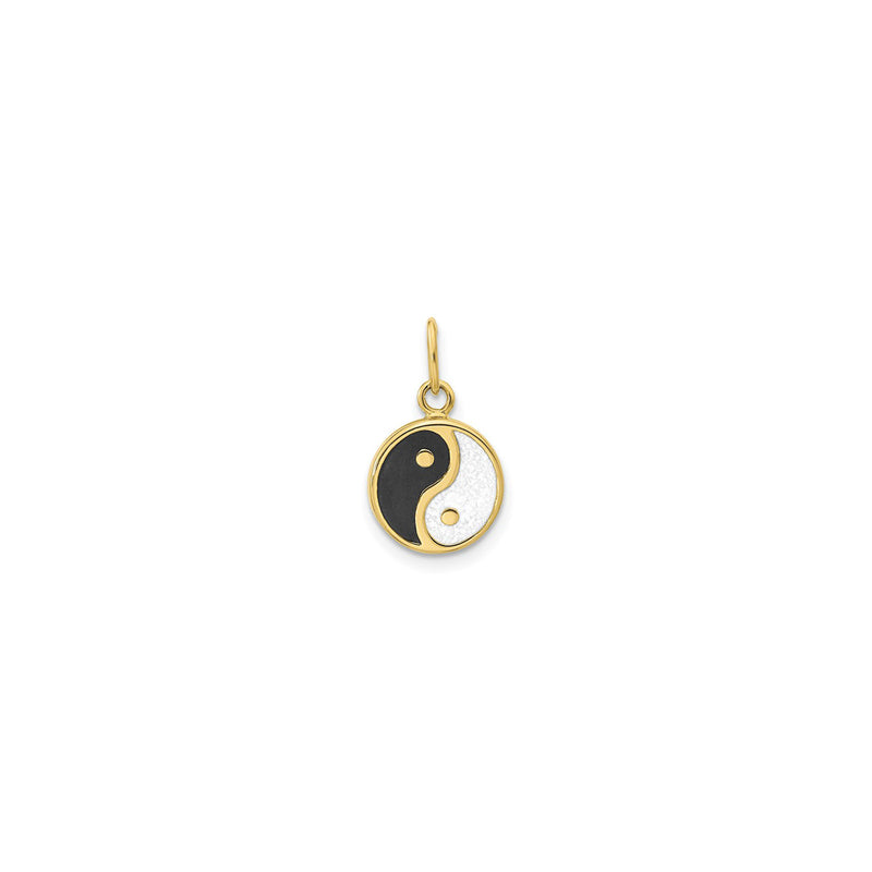 Reversible Yin Yang Pendant (14K) front - Popular Jewelry - New York