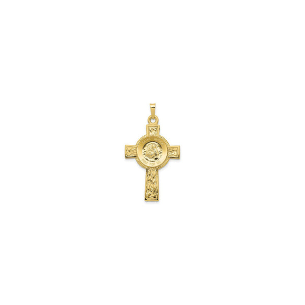 Saint Anthony Cross Pendant (14K) front - Popular Jewelry - New York