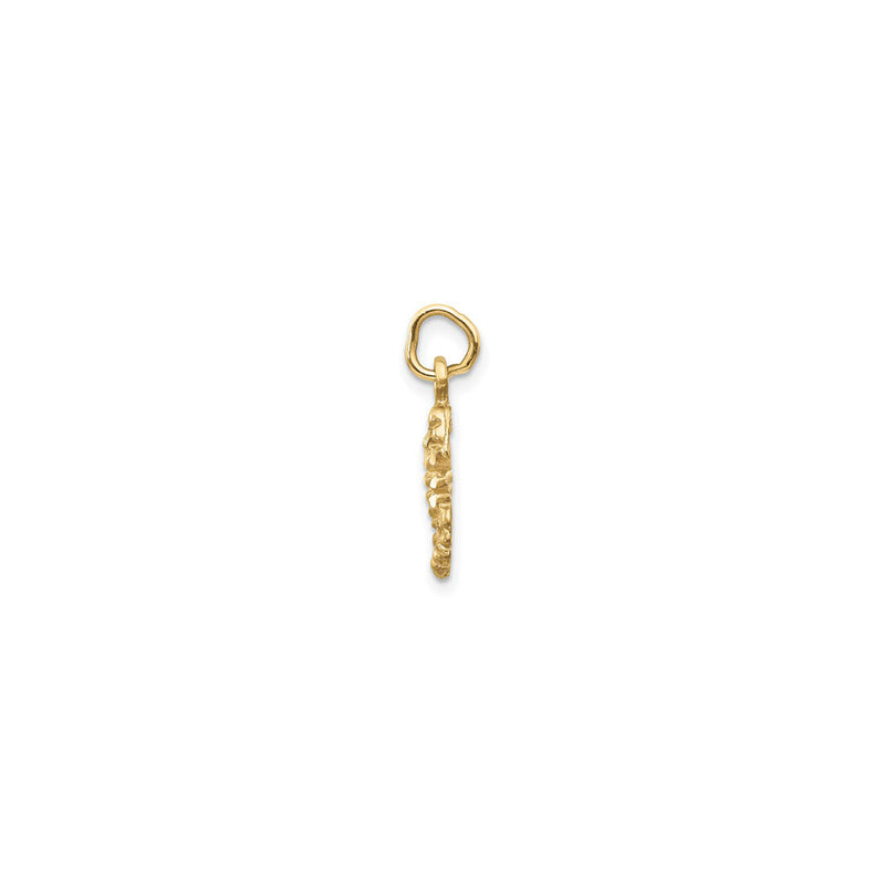 Satin Scorpion Pendant (14K) side - Popular Jewelry - New York