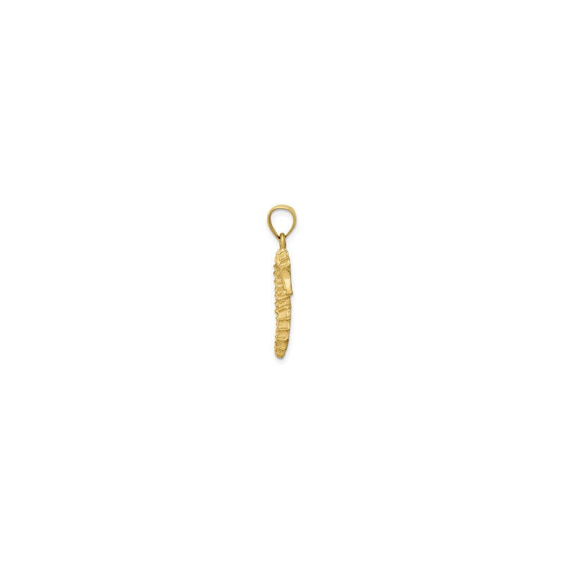 Seahorse Pendant (14K) side - Popular Jewelry - New York