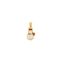 Snowman Pendant (14K)  front - Popular Jewelry - New York