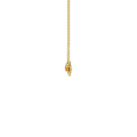 Spessartite Garnet Bee Gemstone Charm Kolye sarı (14K) tarafı - Popular Jewelry - New York