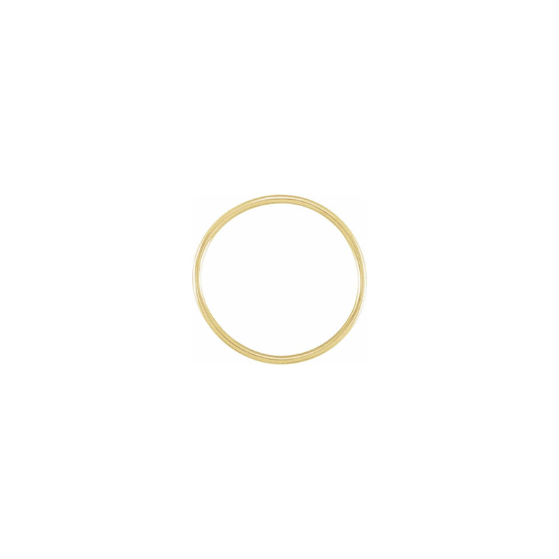 Stackable Plain Band Ring yellow (14K) setting - Popular Jewelry - New York