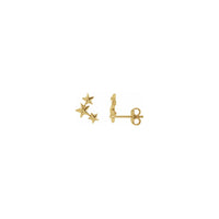 స్టార్ ఇయర్ క్లైంబర్ చెవిపోగులు పసుపు (14K) మెయిన్ - Popular Jewelry - న్యూయార్క్