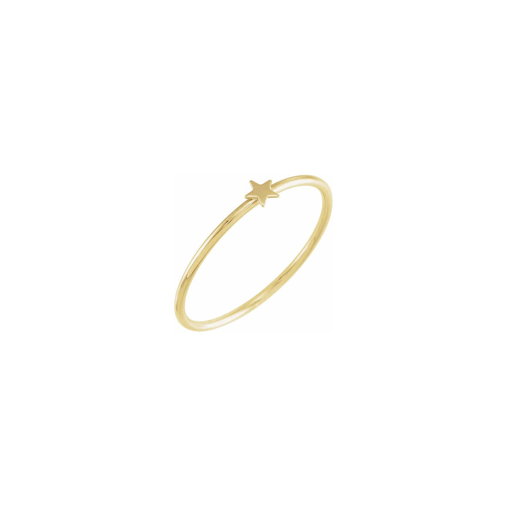 Star Stackable Ring (14K) diagonal - Popular Jewelry - New York