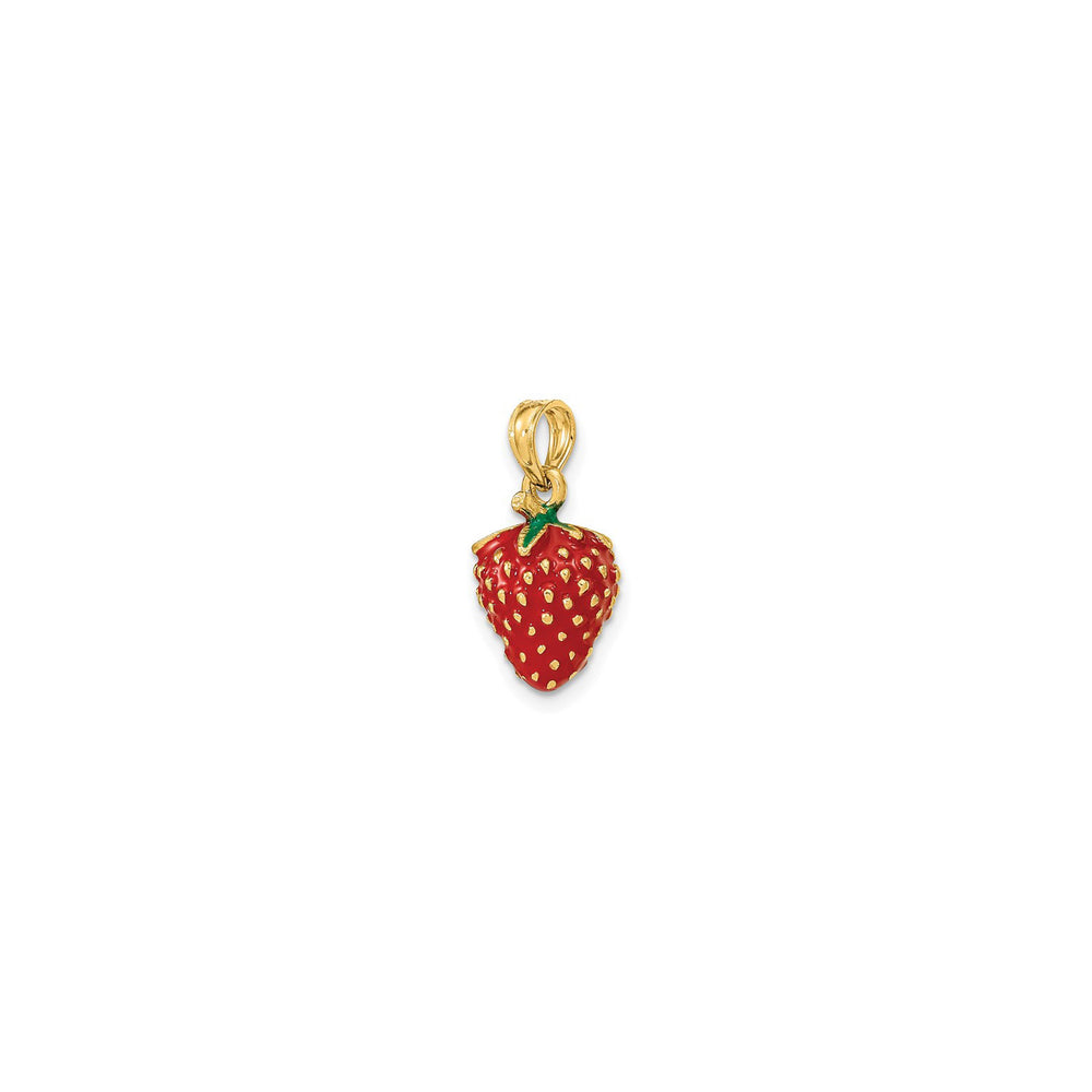 Strawberry Pendant (14K) diagonal - Popular Jewelry - New York