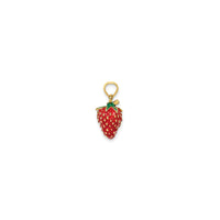Strawberry Pendant (14K) side - Popular Jewelry - New York