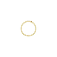 ट्रिपल डायमंड स्टॅकेबल रिंग पिवळा (14K) सेटिंग दृश्य - Popular Jewelry - न्यूयॉर्क
