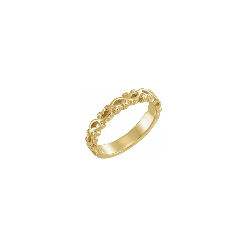 Wavy Stackable Ring (14K) diagonal - Popular Jewelry - New York
