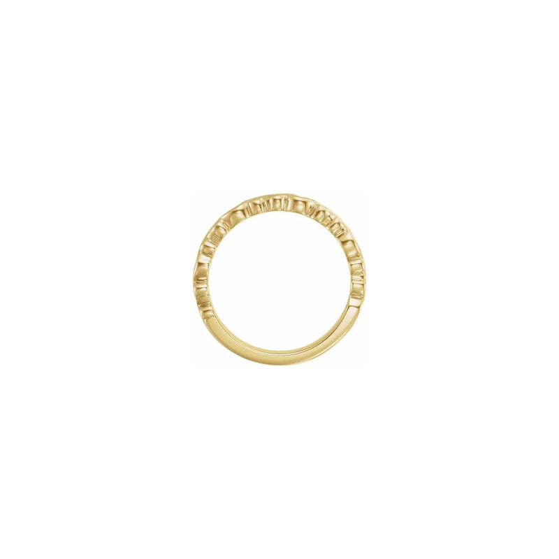 Wavy Stackable Ring (14K) setting - Popular Jewelry - New York