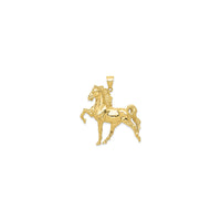 Wild Horse Pendant (14K) front - Popular Jewelry - New York