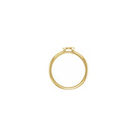 Yin Yang Stackable Ring yellow (14K) setting - Popular Jewelry - New York