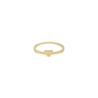 „Keturių lapų dobilų“ širdelė, sukraunama žiedinė širdelė (14K) priekyje - Popular Jewelry - Niujorkas
