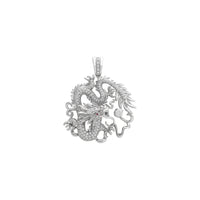 Penjoll amb orbes de drac volador de diamant (18K) frontal - Popular Jewelry - Nova York