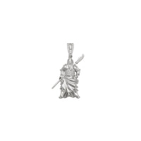 Guan Yu Warrior Pose Pendant (18K) front - Popular Jewelry - New York