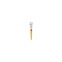 Chopstick Charm (Silver) side - Popular Jewelry - New York