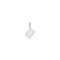 Icy Ace of Spade Card Charm (Silver) back - Popular Jewelry - New York