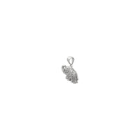 Icy Elephant Hanger (silwer) kant 2 - Popular Jewelry NY