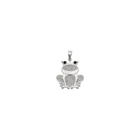 Icy Frog Pendant (Silver) front - Popular Jewelry - New York