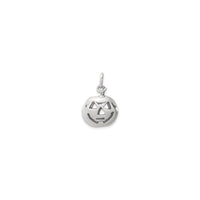 Jack-O'-Lantern Pendant (Silver) front - Popular Jewelry - New York