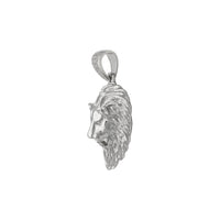 Lion Head Pendant (Silver) side - Popular Jewelry New York