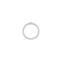 Marquise Diamond Bezel Signet Ring (Silver) setting - Popular Jewelry - Нью-Йорк