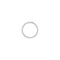 Marquise Diamond Stackable Solitaire Ring (Silver) setting view - Popular Jewelry - New York