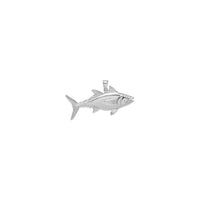 Skipjack Tuna Fish Pendant (Silver) front 2 - Popular Jewelry - New York