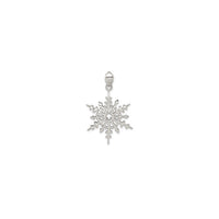 Снежинка с подвеской Stellux Crystal (серебро) спереди - Popular Jewelry - Нью-Йорк