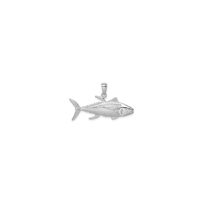 Tuna Fish Pendant (Silver) front - Popular Jewelry - New York