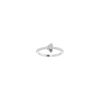 Bee Stackable Ring (Platinum) framhlið - Popular Jewelry - Nýja Jórvík