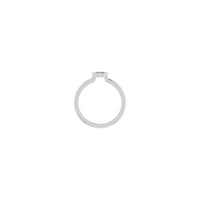 Diamond Honeycomb Stackable Solitaire Ring (Platinum) - Popular Jewelry - New york