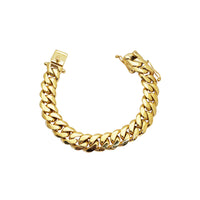 [Box Lock] Solid Miami Cuban Bracelet VIP (14K).