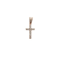 Rose Gold VS Diamond Cross Pendant (14K)
