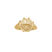 Vintage Sagitarius Zodiac Sign Lady Ring (14K)