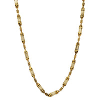 Derliaus faktūros žibintų grandinė (10K) Popular Jewelry NY