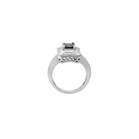 Vintage Style Sapphire Diamond White Gold Ring (14K) Popular Jewelry New York